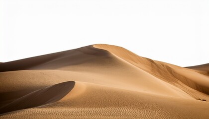 Obraz premium sand dunes isolated on white background