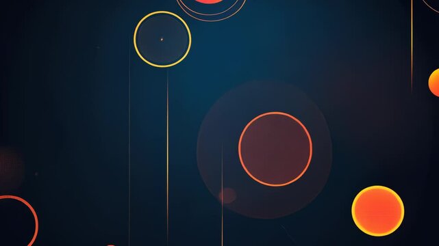 Black and Red Vector Circle Illustration Technology Background Design