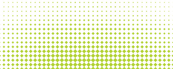 Vector green stars halftone gradient. Comics effect. Isolated on white background
