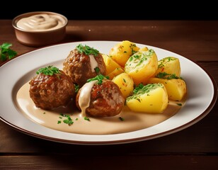 K&ouml;nigsberger Klopse mit Kartoffeln
