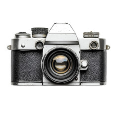 Vintage Camera Black Background Classic Photography Equipment