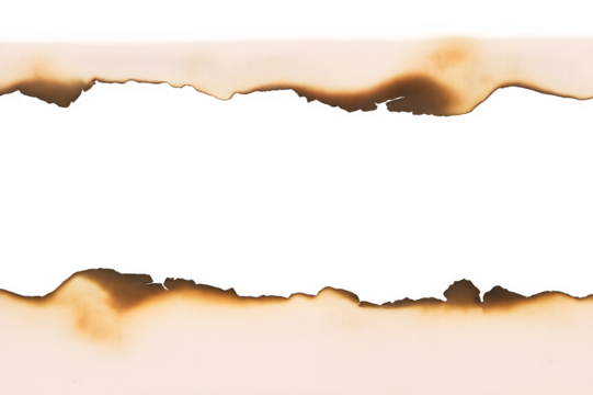 Burnt Paper Edge with Dark Burn Marks