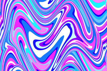 入り組んだカラフルなマーブル模様 ピンク 青 白
