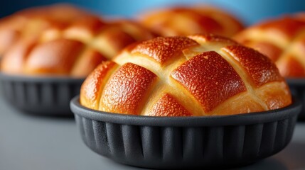 Cybersecurity visualized as bread baskets, symbolizing protection and safety for digital networks in a creative way.