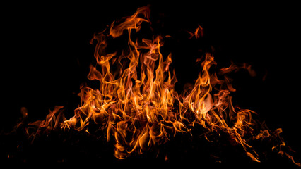 Fire sparks background. Abstract dark fire flames background. Background of flames blazing. Blaze...