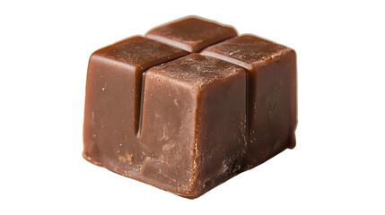 Brown Chocolate Cubes Rich Indulgent Sweet Treat, Square Candy Dessert.