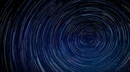 Abstract Circular Design With Glowing Lines And Dots