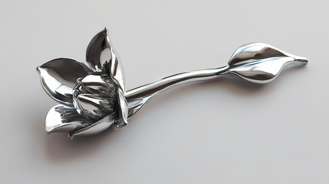 Bouton drapeau espagnol. Chrome Bud. Illustration