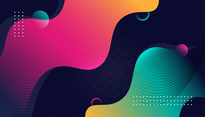 Abstract Colorful Wave Background Design