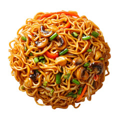 Delicious Mushroom Noodles Asian Cuisine Food