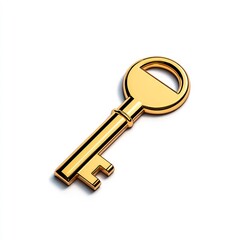 golden key representing financial freedom