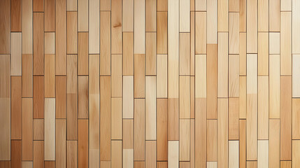Fototapeta premium Light Brown Wooden Wall Paneling Pattern