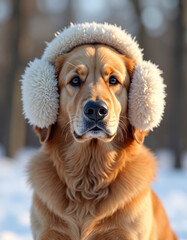 portrait of a golden retriever