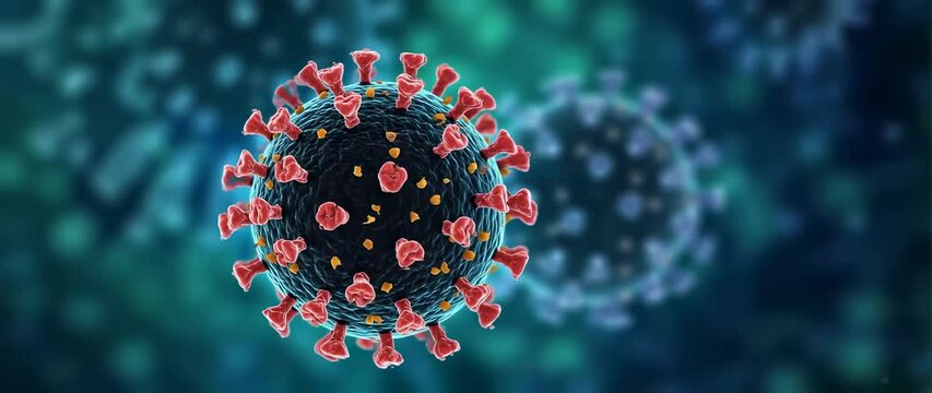 Anamorphic video of The hepatitis virus that leads to liver inflammation and damage. Hepatitis B, C and D viruses