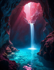 cave in the blue sea