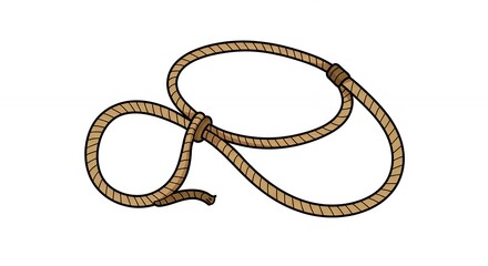 Cartoon lasso illustration