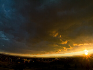  Sunset over Laramie Valley; Laramie, Wyoming