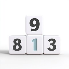 Winner�s podium with first, second, and third-place numbers on white background