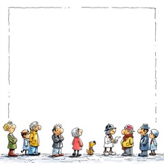 Classic newspaper comic strip panel with characters on white background
