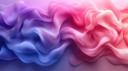 Obraz premium Abstract Colorful Fabric Waves: A Symphony of Pink, Purple, and Blue Hues