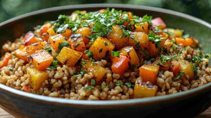Roasted Butternut Squash and Brown Rice Bowl: A Delicious and Healthy Autumn Meal
