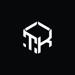 Naklejka premium Modern Geometric Tech Logo Design