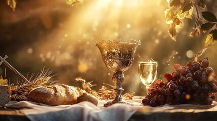 The Lord's Supper Still Life, A Symbolic Depiction of Faith and Grace