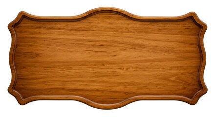 Wooden sign decorative blank panel background isolated design element