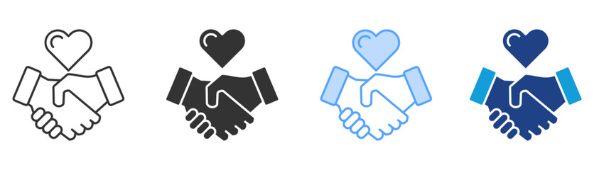 Engagement Icon Set Multiple Style Collection
