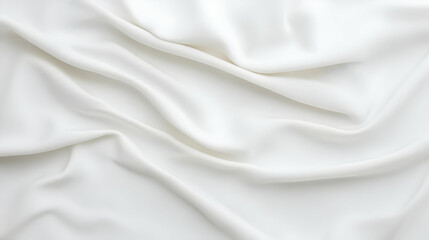 Obraz premium White Fabric Texture With Wrinkles