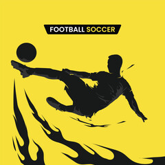 football_soccer_kick_splash_silhouette © akhid