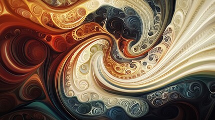 colorful abstract swirl