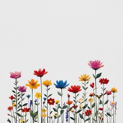 Obraz premium field of flowers aesthetic natural beauty