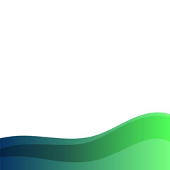 Fototapeta premium Footer Gradient Wave Shape