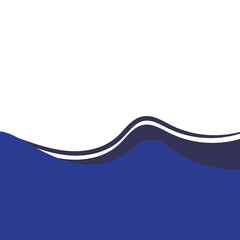 Wave Footer Line Shape