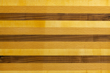 Walnut, chestnut and cherry hardwood cutting board for the kitchen