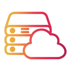 storage Line Gradient Icon