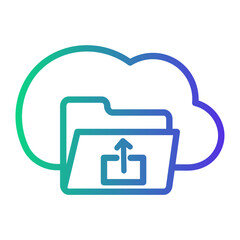 Obraz premium storage Line Gradient Icon