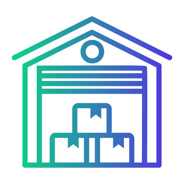 storage Line Gradient Icon