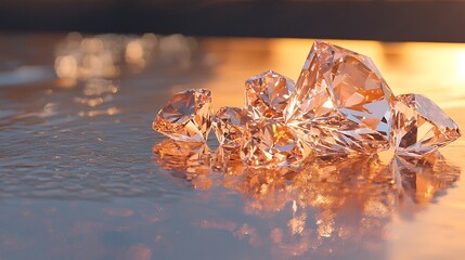 Diamonds on Surface Sunset
