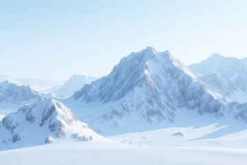 Obraz premium Alpine Winter Scene