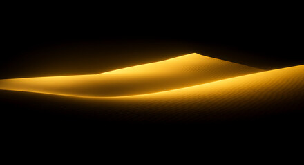 golden light wave digital wallpaper