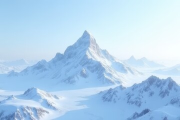 Obraz premium Mountainous Snowcapped Scenery