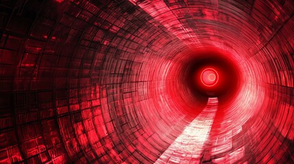 Abstract Red Tunnel Background Digital Art Graphic Design Modern Technology Futuristic Red Background Red Light Sci Fi Tunnel Interior Design Red Texture Background Red Pattern Background Digital     
