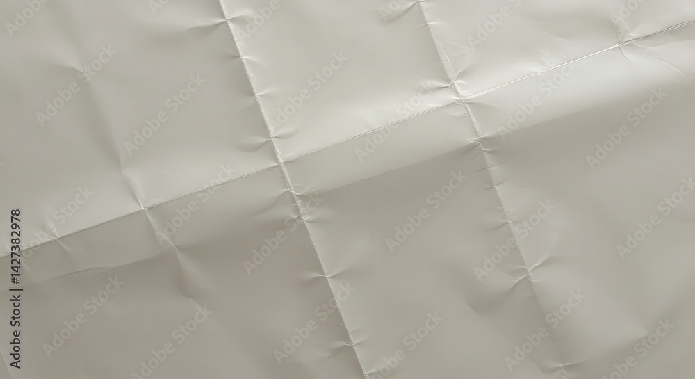 Poster abstract white paper background with folds and creases texture