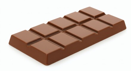 Chocolate bar isolated on white background