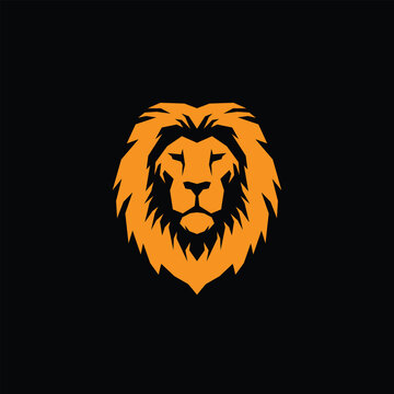 Lion head logo vector design illustration, mascot design for yout business