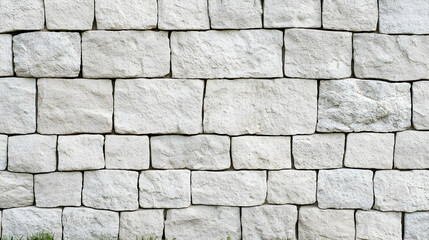 Obraz premium White Stone Wall Texture