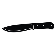 isolated Black vector Plamber Element utility knife WIith White Background