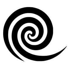 Wind logo silhouette